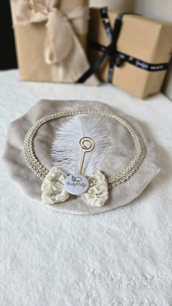 Pietenmuts deluxe beige velvet