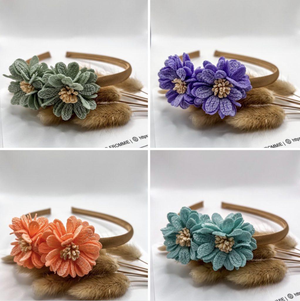 Diadeem milou voorjaar. Bloemen