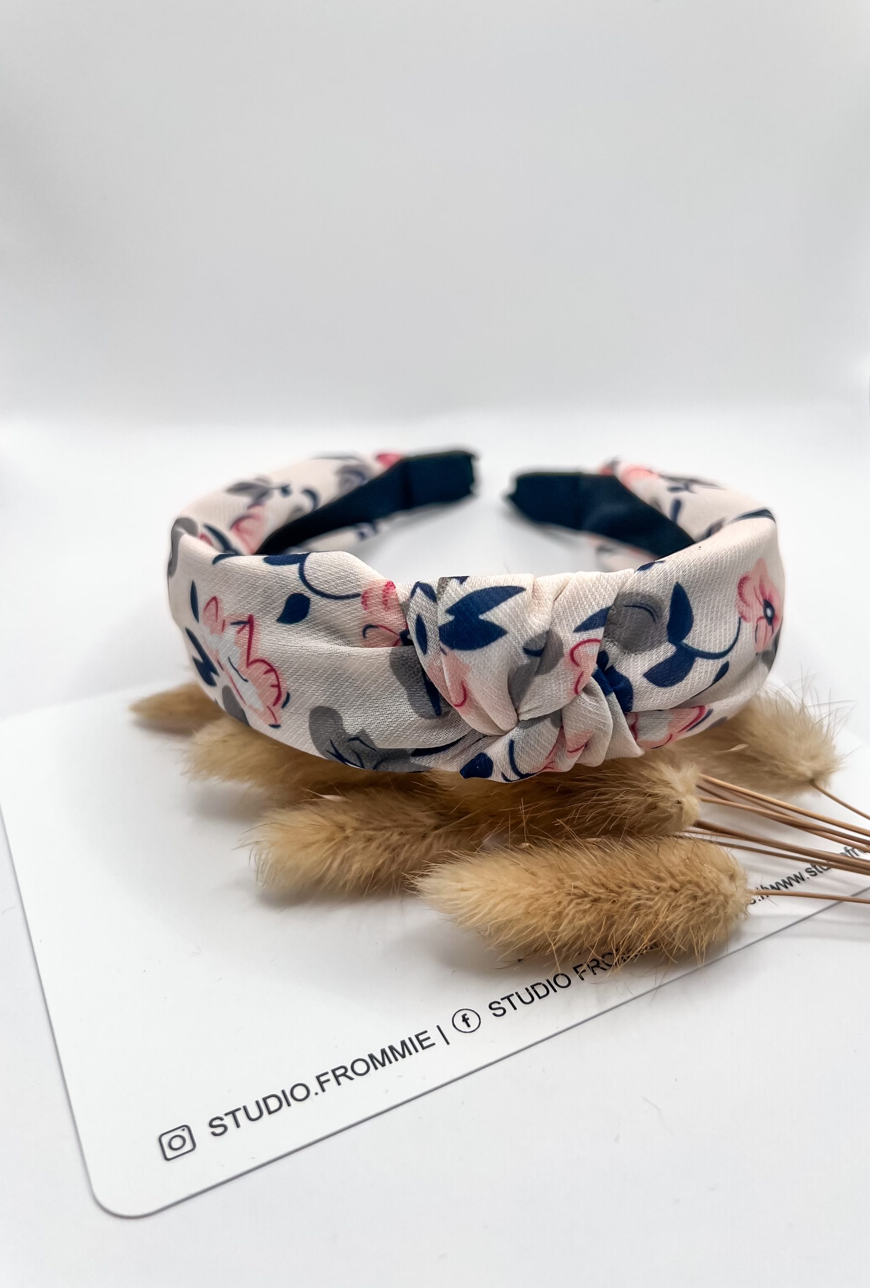 Diadeem knoop haarband bloesem