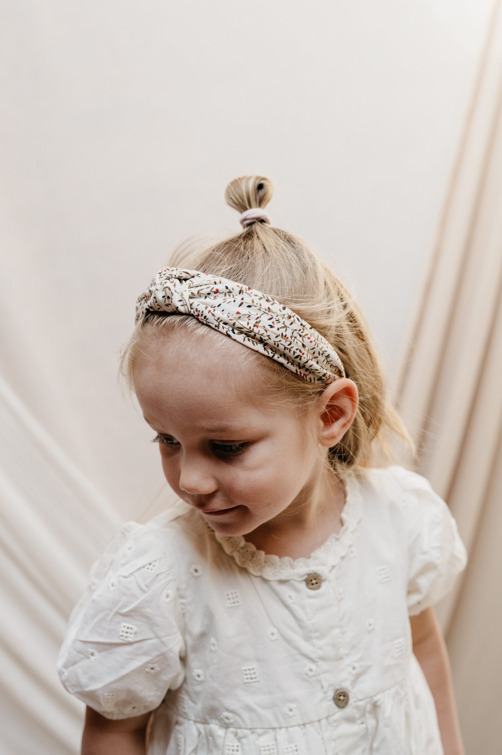 Diadeem knoop haarband bloesem