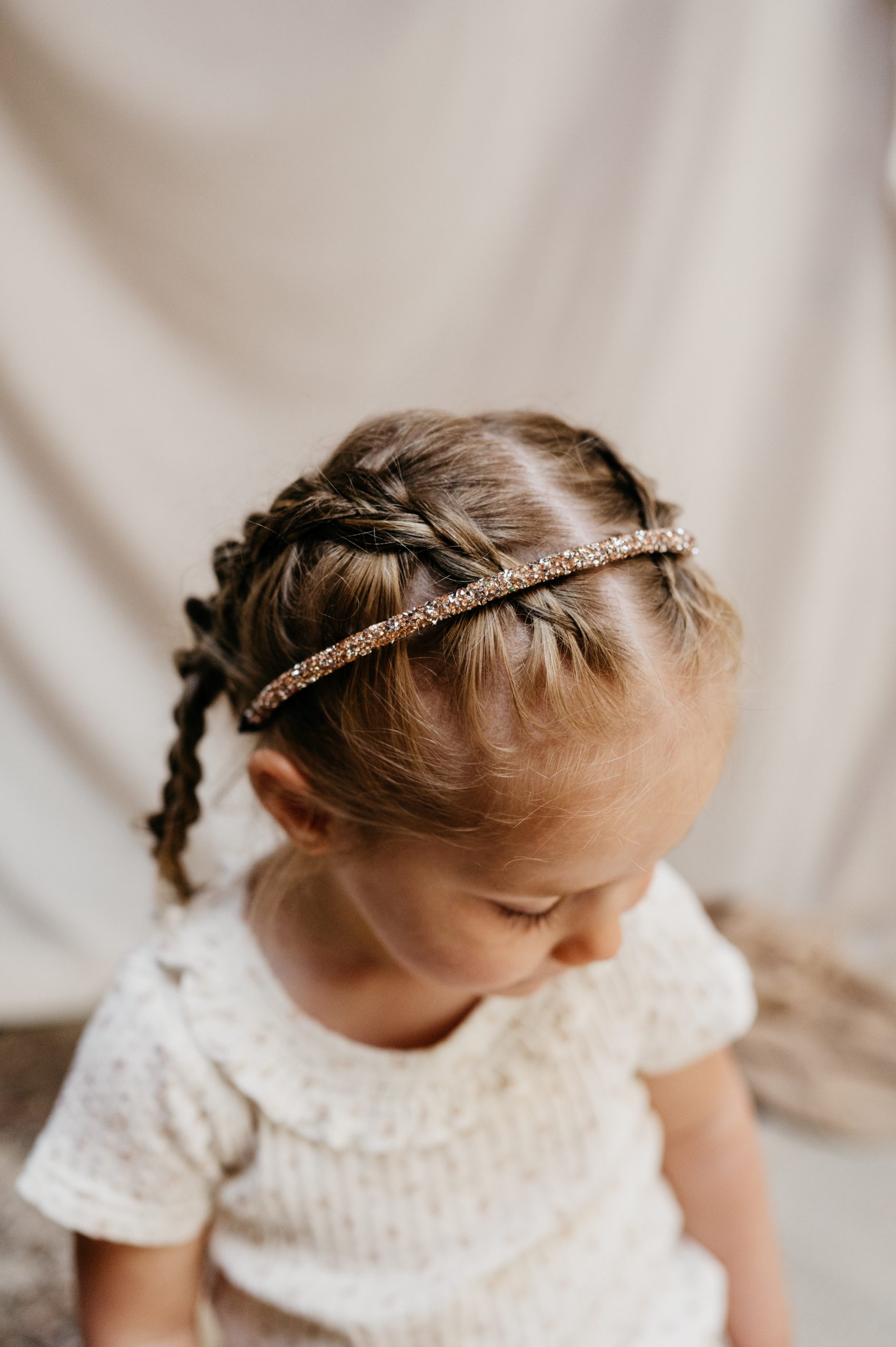 Diadeem glitter brons