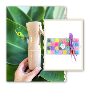 Bundle: Vernevelende sprayfles + 2000 haarelastiekjes en haartools