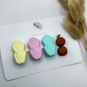haarspeldje pepernoot en schuimpje
