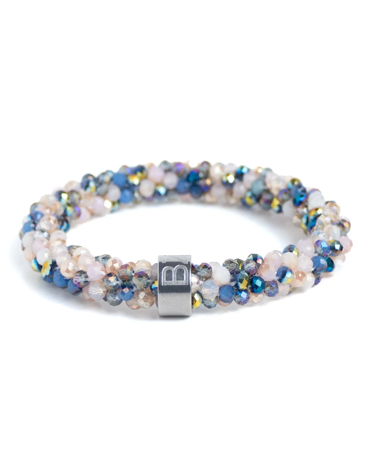 banditz beadz sky light mix rvs silver