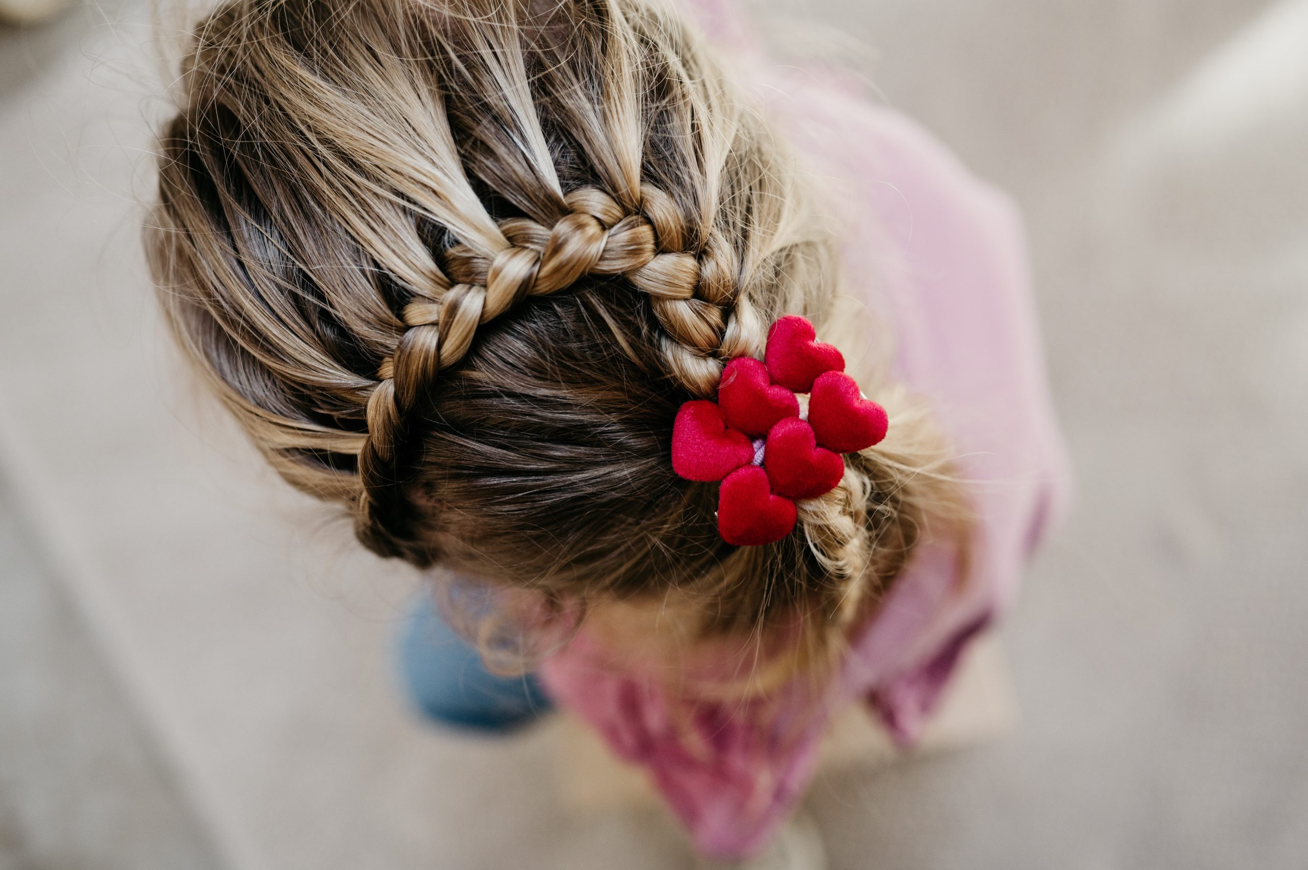 Setje haarspeldjes hartjes - rood