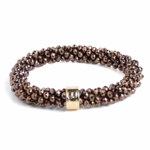 Banditz BEADZ - Brown Dark (RVS Gold)