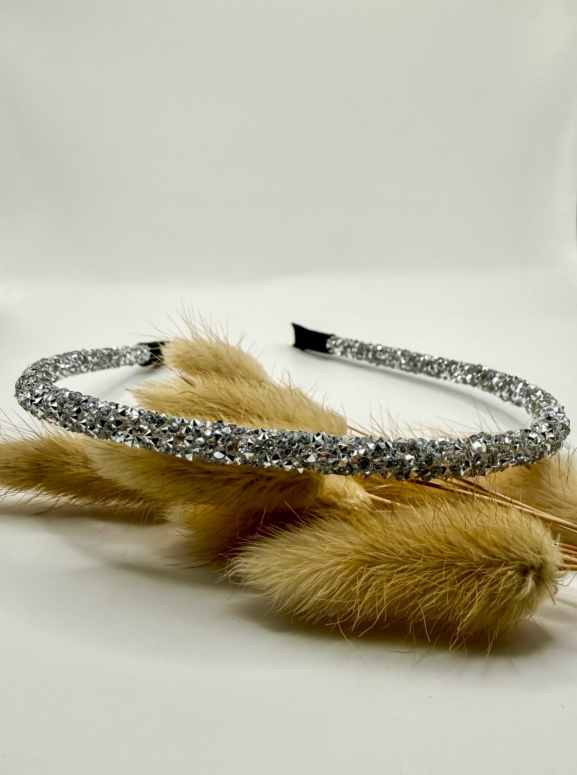 diadeem glitter zilver