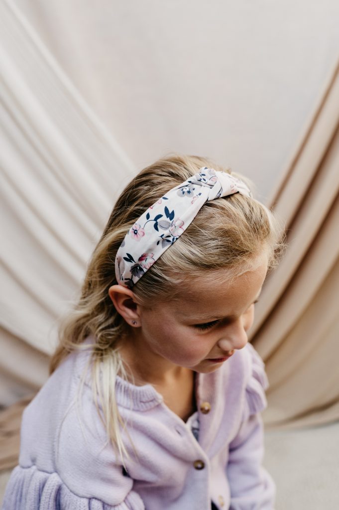 Diadeem knoop haarband bloemen