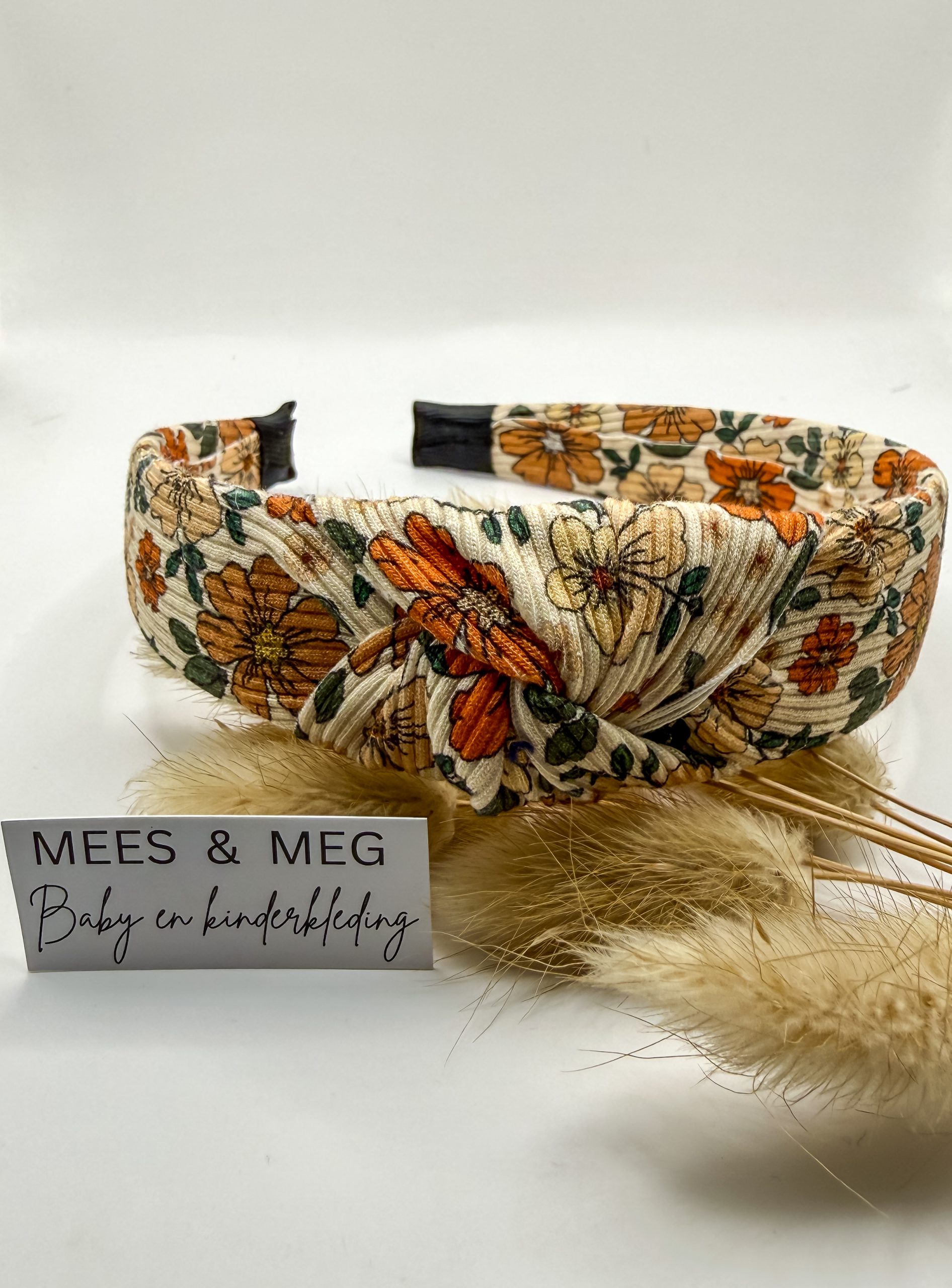 knoop haarband flower power