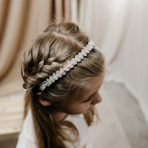 Diadeem hartjes regenboog