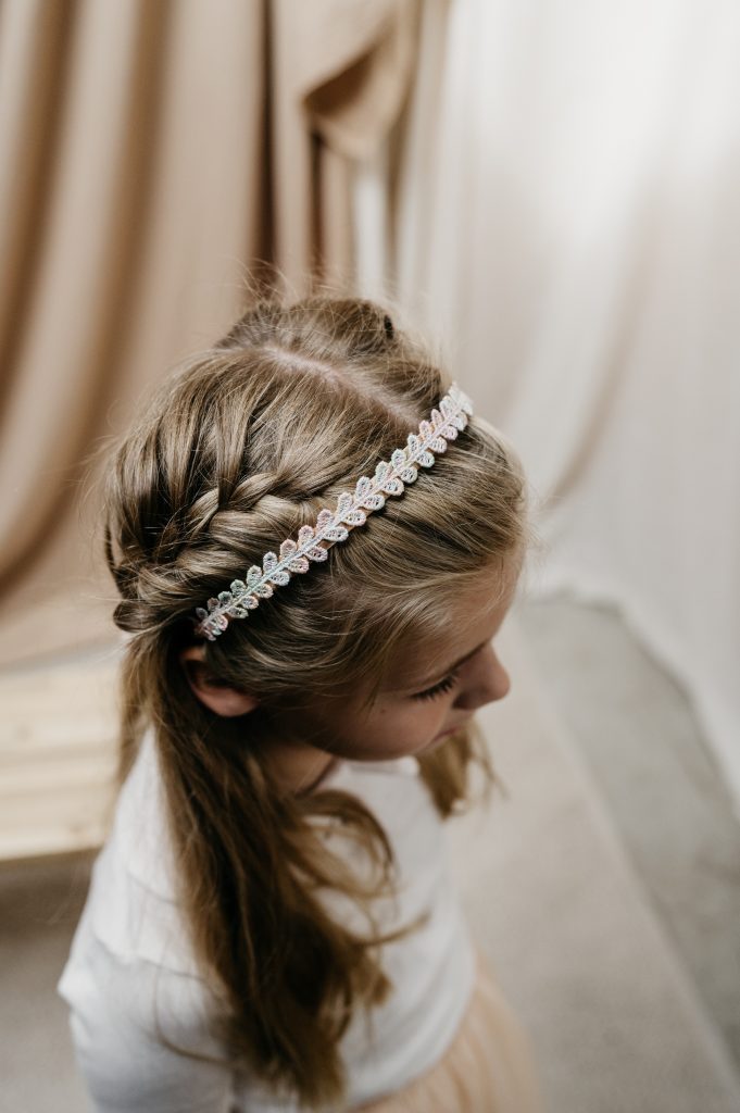 Diadeem hartjes regenboog