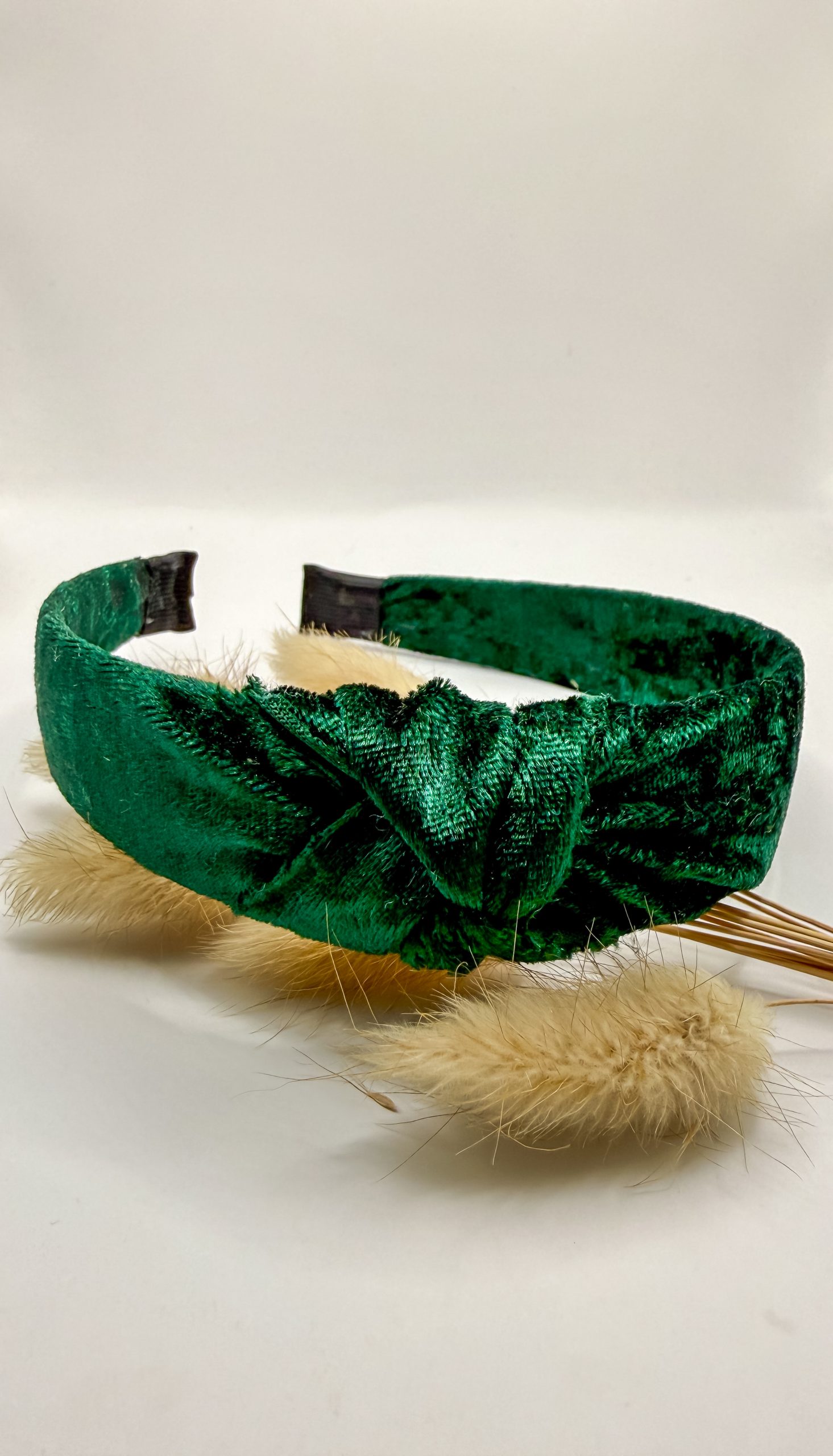 MEES & MEG x Studio Frommie | Diadeem knoop haarband - Kerst Groen