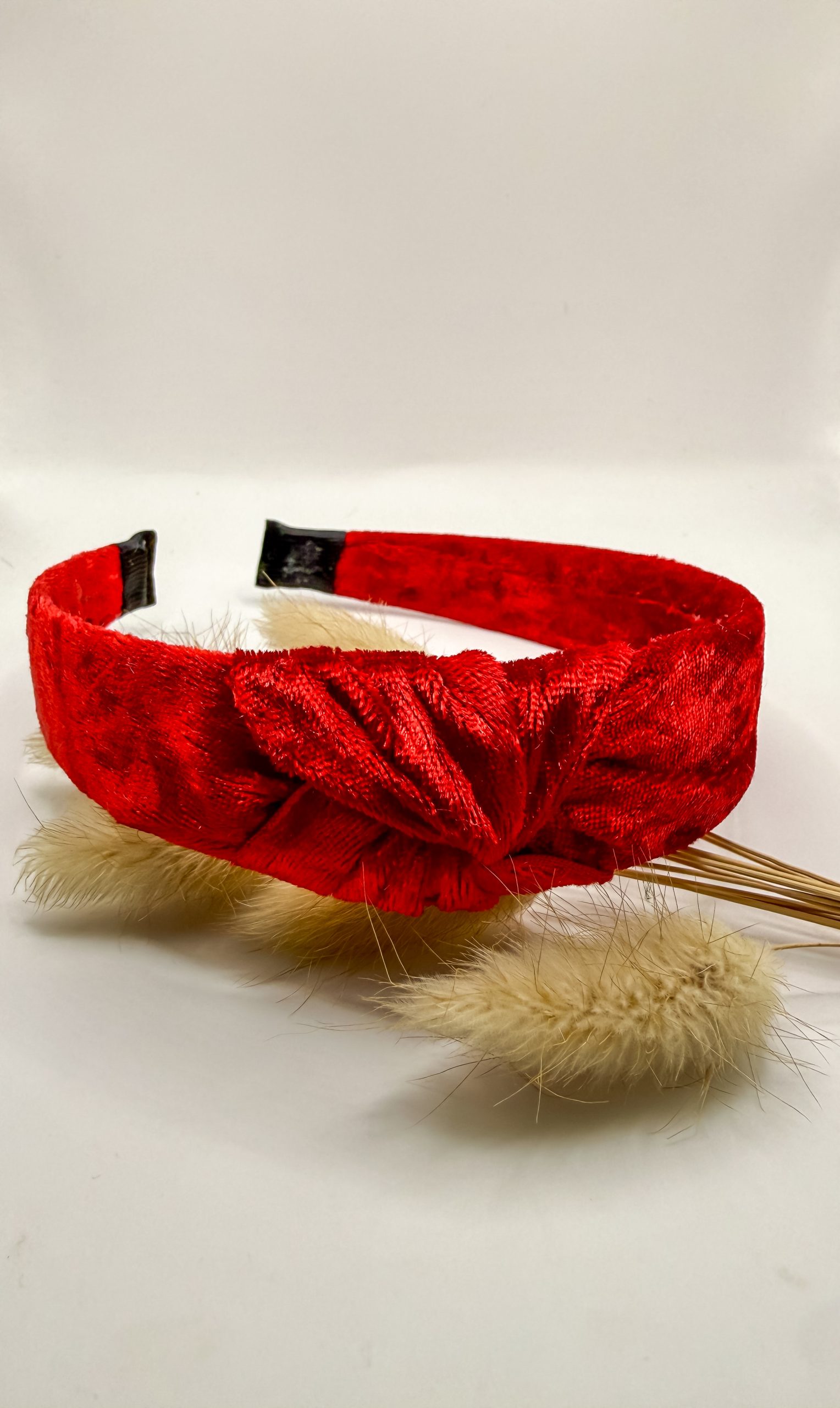 MEES & MEG x Studio Frommie | Diadeem knoop haarband - Kerst Rood