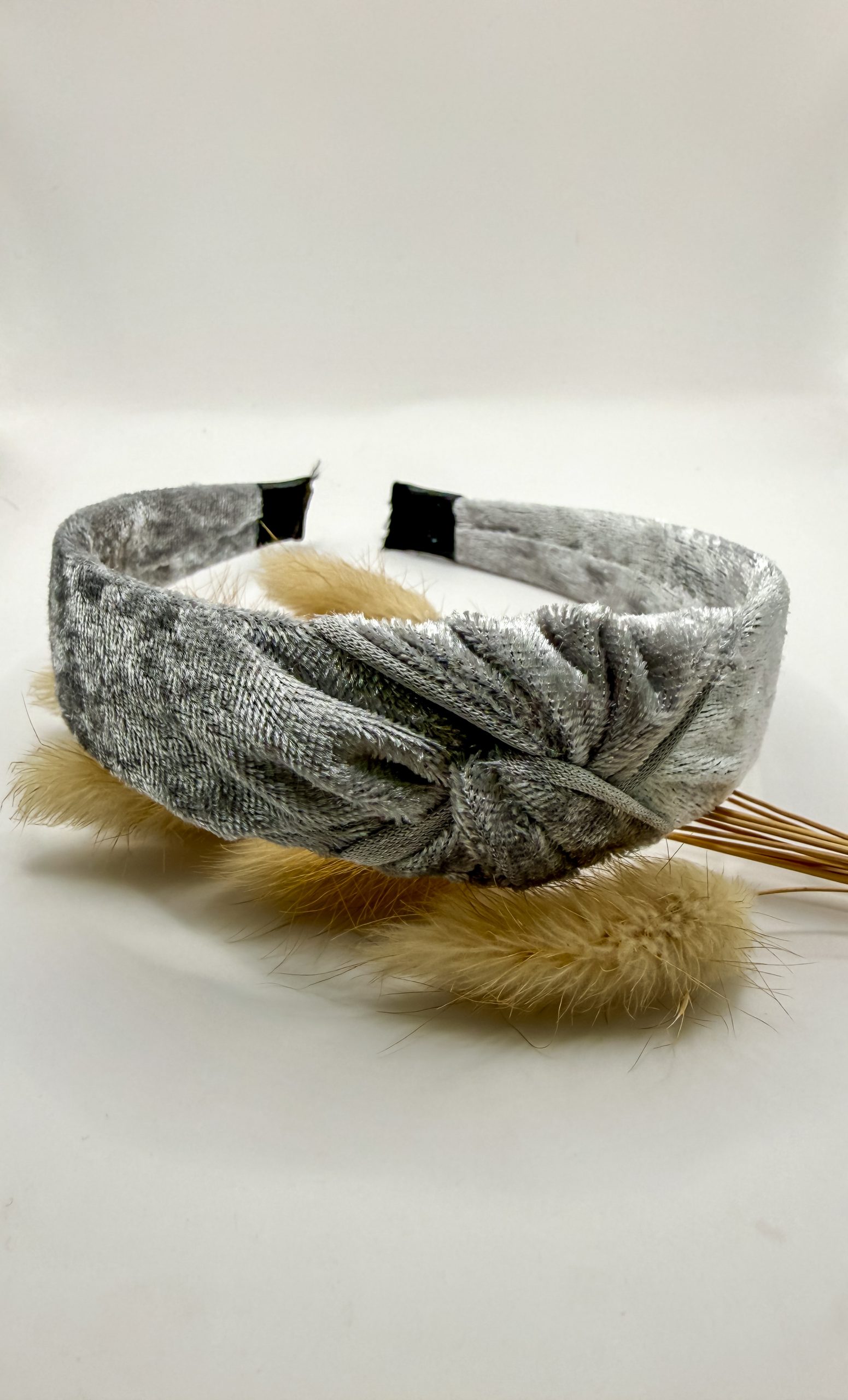 MEES & MEG x Studio Frommie | Diadeem knoop haarband - Kerst Zilver