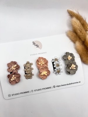 Setje antislip haarspeldjes Nineve. Voor baby's of meisjes met dun of fijn haar