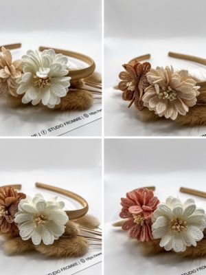 Diadeem milou. Bloemen