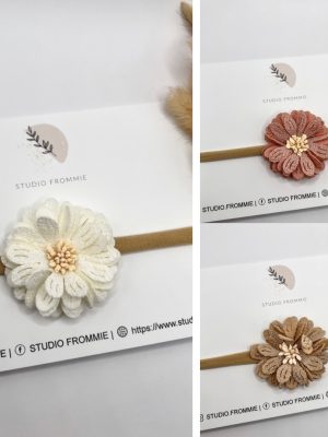 Haarbandje Milou. Bloemen