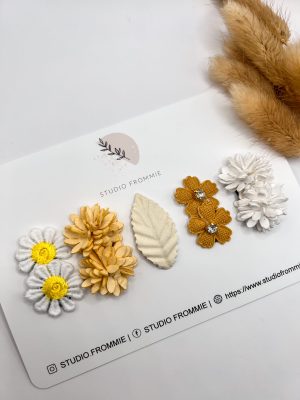 Setje antislip haarspeldjes. Perfect voor de eerste haren van een baby of dun haar van een peuter