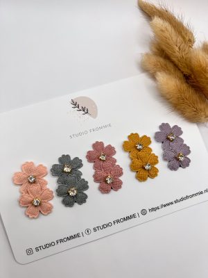 Setje antislip haarspeldjes. Perfect voor de eerste haren van een baby of dun haar van een peuter
