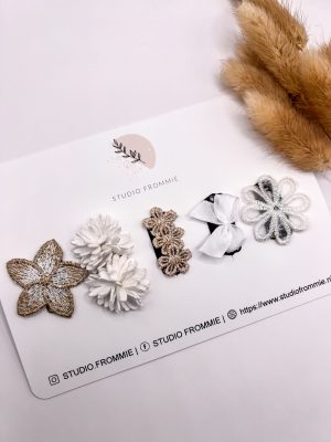 Setje antislip haarspeldjes. Perfect voor de eerste haren van een baby of dun haar van een peuter