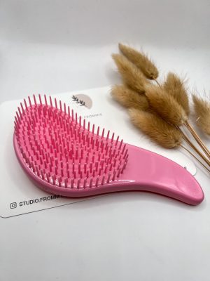 Haarborstel midi roze