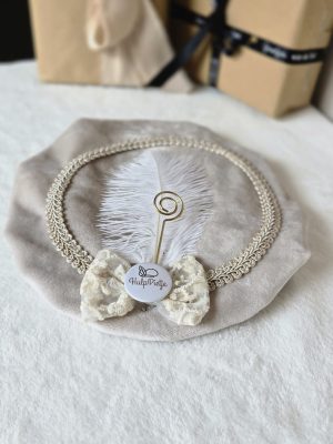 Pietenmuts deluxe beige velvet