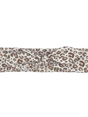 knoop haarbandje Leopard
