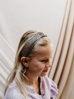 Diadeem knoop haarband cheetah