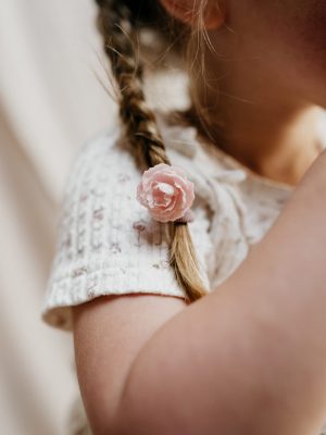 Haarelastiekjes peony rose pink