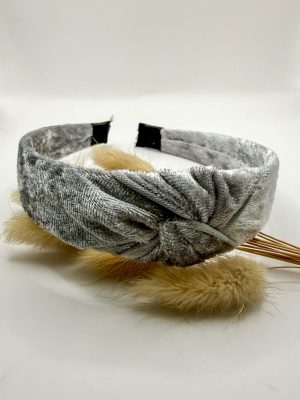 MEES & MEG x Studio Frommie | Diadeem knoop haarband - Kerst Zilver