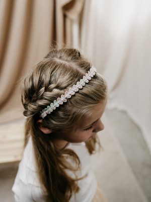 Diadeem hartjes regenboog