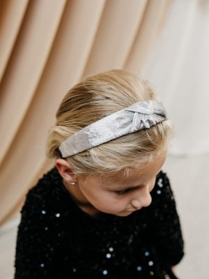 MEES & MEG x Studio Frommie | Diadeem knoop haarband - Kerst Zilver